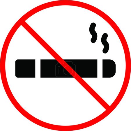 Ilustración de Bloque fumar vector ilustración - Imagen libre de derechos