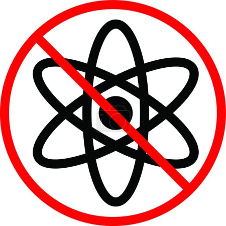 Illustration for Not allowed science icon vector illustration - Royalty Free Image