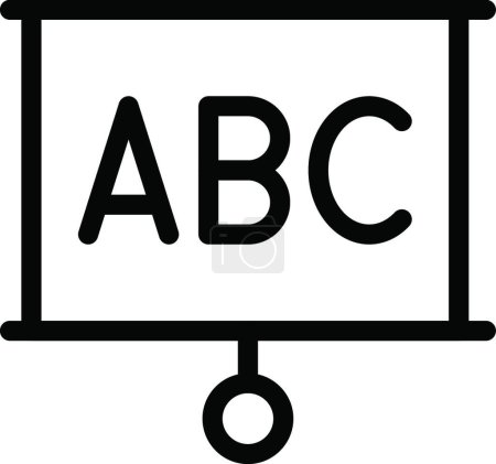 Ilustración de Abc icono vector ilustración - Imagen libre de derechos