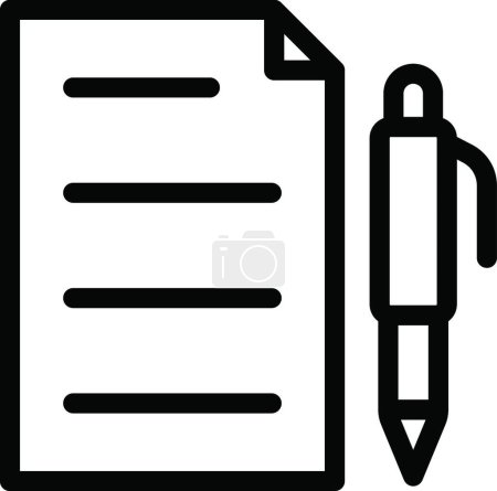 Illustration for Document form, simple vector illustration - Royalty Free Image