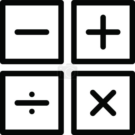 Illustration for Calculation  icon vector illustration - Royalty Free Image