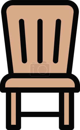 Illustration for Chair web icon vector illustration - Royalty Free Image