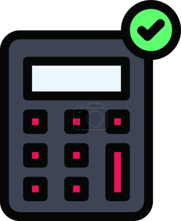 Illustration for Calculation icon vector illustration - Royalty Free Image