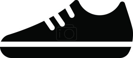 Téléchargez les illustrations : Icône de chaussure illustration vectorielle - en licence libre de droit