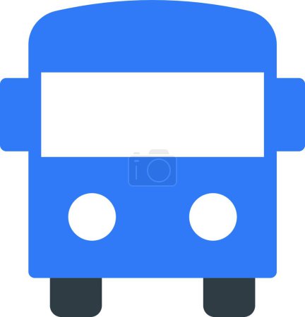 Illustration for "school bus"  web icon vector illustration - Royalty Free Image