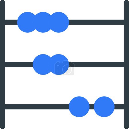 Ilustración de Abacus web icono vector ilustración - Imagen libre de derechos