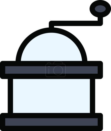 Illustration for Coffee grinder, simple vector illustration - Royalty Free Image
