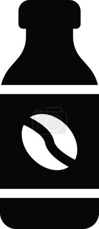 Illustration for Coffee bottle, simple vector icon - Royalty Free Image