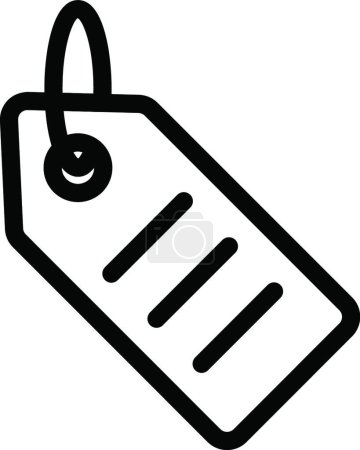 Ilustración de Etiqueta, icono de vector simple - Imagen libre de derechos