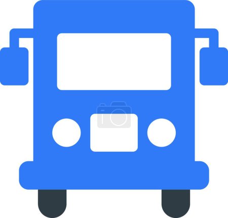 Téléchargez les illustrations : Illustration vectorielle d'icône web bus - en licence libre de droit