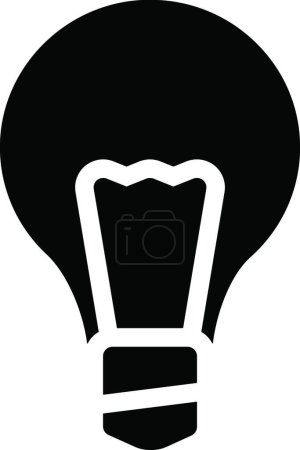 Ilustración de Icono de luz, ilustración vectorial - Imagen libre de derechos