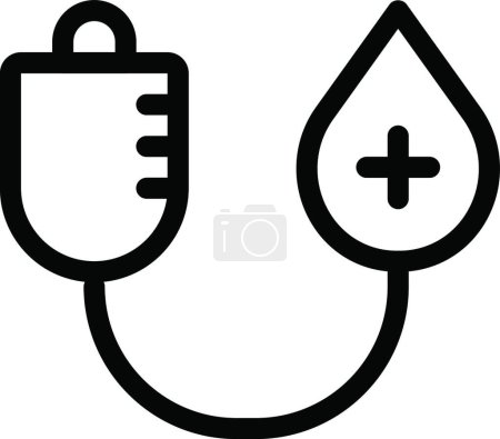 Ilustración de Donación de sangre, ilustración vectorial simple - Imagen libre de derechos