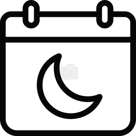 Illustration for Date web icon vector illustration - Royalty Free Image