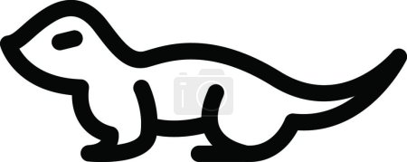 Ilustración de Lizard icon vector illustration - Imagen libre de derechos