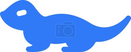 Illustration for Lizard web icon vector illustration - Royalty Free Image