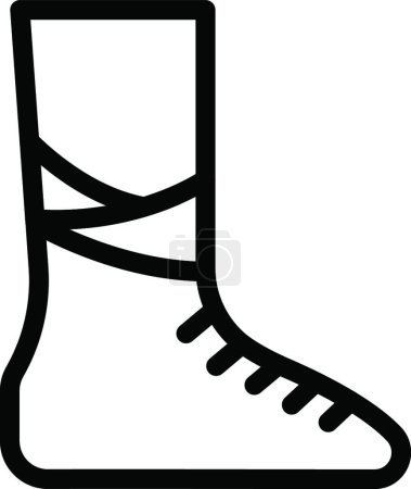 Illustration for Foot, simple vector illustration - Royalty Free Image