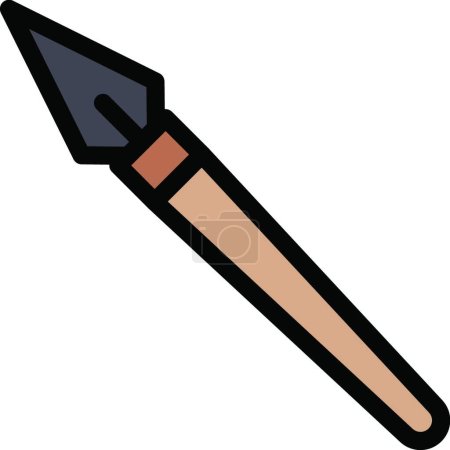 Illustration for Weapon  web icon vector illustration - Royalty Free Image