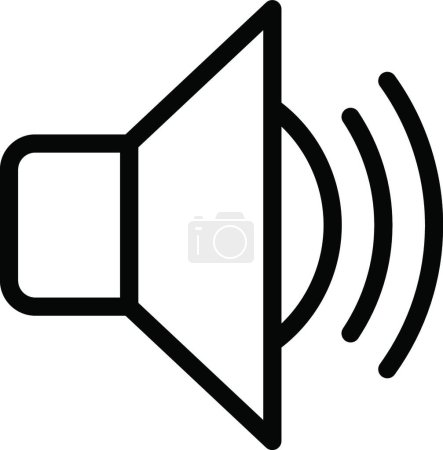 Ilustración de "sonido "icono web vector ilustración - Imagen libre de derechos
