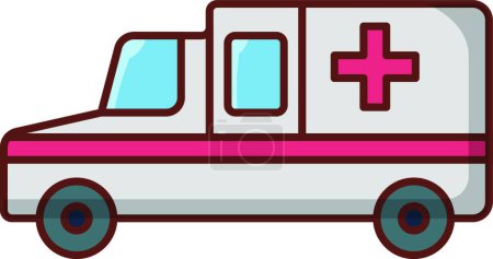 Illustration for Ambulance icon vector illustration - Royalty Free Image