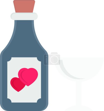 Illustration for Wine icon, vector illustration - Royalty Free Image