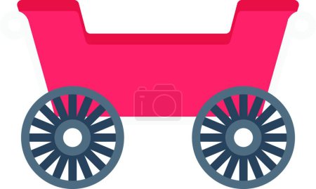 Illustration for Carriage icon, vector illustration - Royalty Free Image