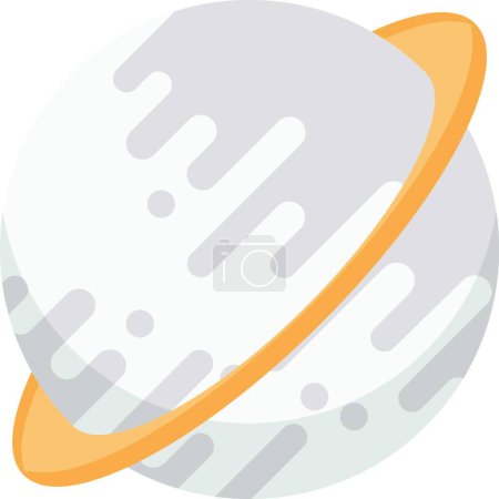 Illustration for Saturn icon, vector illustration - Royalty Free Image