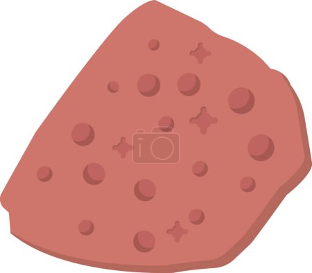 Ilustración de Espacio icono de roca vector ilustración - Imagen libre de derechos