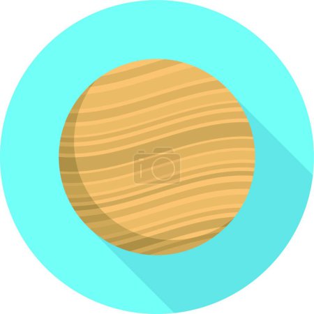 Téléchargez les illustrations : Illustration vectorielle de l'icône Jupiter - en licence libre de droit