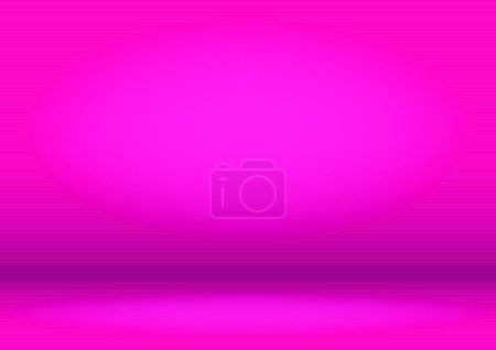 Illustration for Pink studio background. Pink stage with floodlight lighting. Light source on the wall and platform - Royalty Free Image