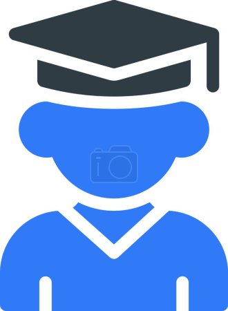 Illustration for Student web icon vector illustration - Royalty Free Image