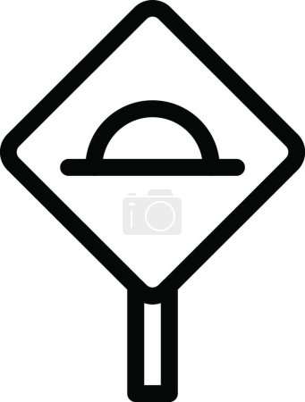 Téléchargez les illustrations : Illustration vectorielle de signalisation routière - en licence libre de droit