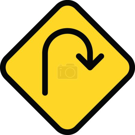 Illustration for Road sign, vector illustration - Royalty Free Image
