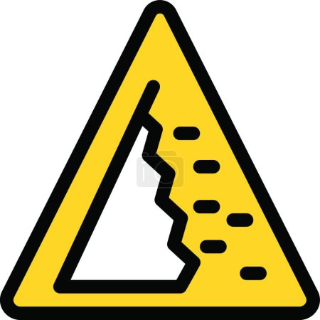 Illustration for Road sign icon vector illustration - Royalty Free Image