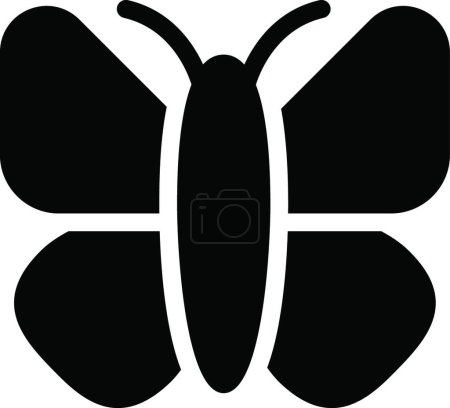 Ilustración de Icono de mariposa, ilustración vectorial - Imagen libre de derechos