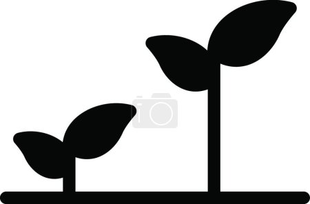Ilustración de Icono de la planta, ilustración vectorial - Imagen libre de derechos