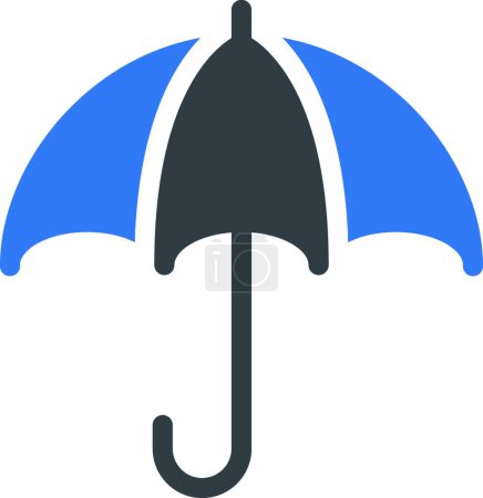 Illustration for Umbrella  web icon vector illustration - Royalty Free Image