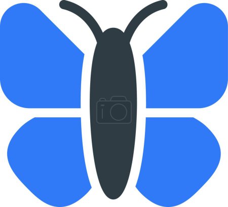 Illustration for Butterfly   web icon vector illustration - Royalty Free Image