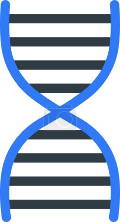 Illustration for Dna web icon vector illustration - Royalty Free Image