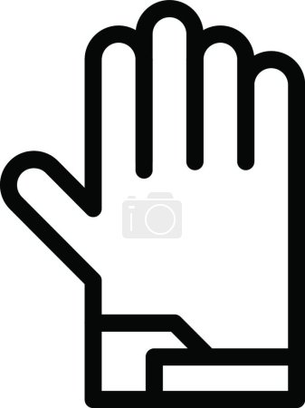 Illustration for Palm icon vector illustration - Royalty Free Image