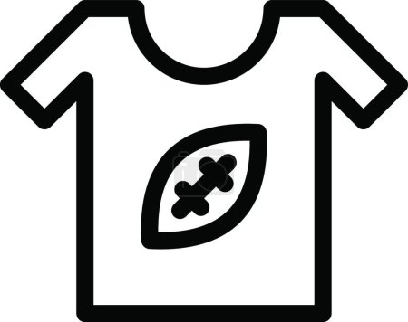 Ilustración de "camiseta rugby "icono web vector ilustración - Imagen libre de derechos
