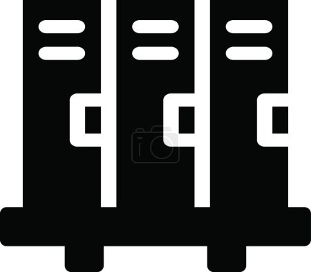 Ilustración de "lockers "ilustración de vector de icono web - Imagen libre de derechos
