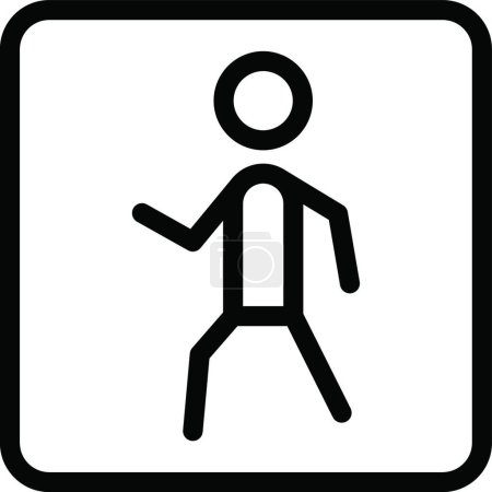 Ilustración de Signo de persona, ilustración vectorial simple - Imagen libre de derechos