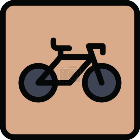 Ilustración de Tablero de bicicleta, ilustración de vector simple - Imagen libre de derechos