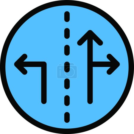 Ilustración de Banner de carretera, ilustración de vector simple - Imagen libre de derechos