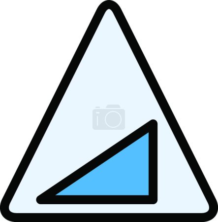 Illustration for Road sign, simple vector illustration - Royalty Free Image