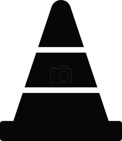 Ilustración de Cono icono web vector ilustración - Imagen libre de derechos