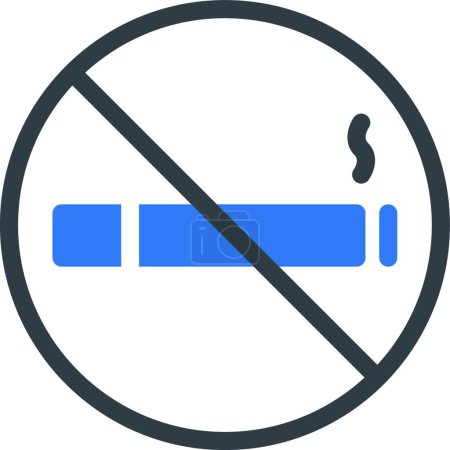 Ilustración de Dejar de fumar, ilustración vectorial simple - Imagen libre de derechos