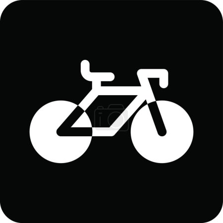 Illustration for Cycling, simple vector illustration - Royalty Free Image