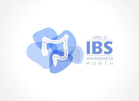 Illustration for "Vector Illustration of Irritable bowel syndrome (IBS) awareness month observed in April" - Royalty Free Image