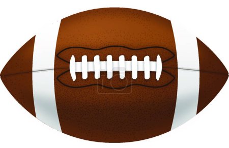 Illustration for American Football, simple vector illustration - Royalty Free Image